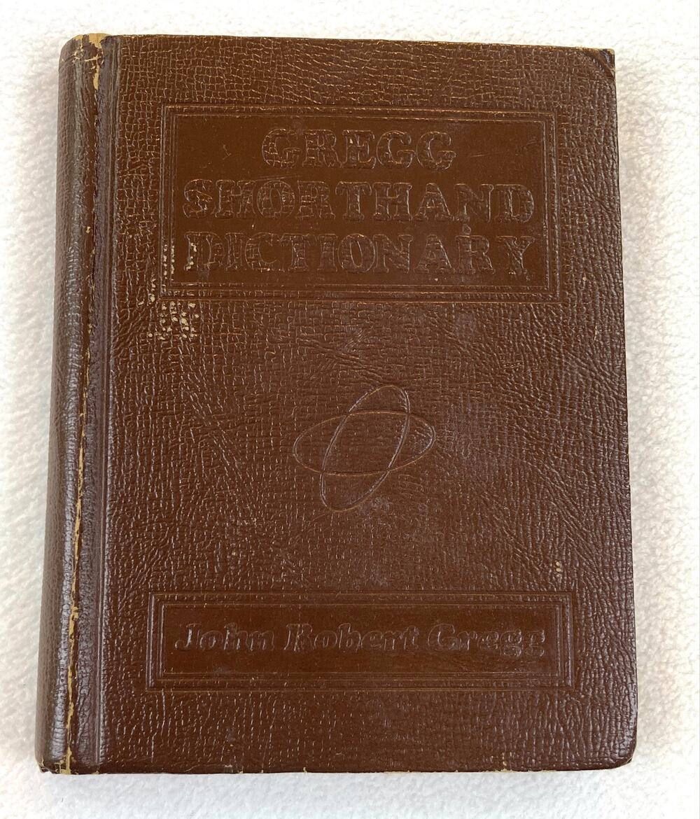 Gregg Shorthand Dictionary Book Vintage 1930 Hardcover